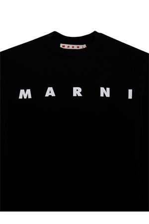 felpa in cotone nero MARNI KIDS | M01612M00V00M900